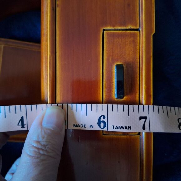 Vintage Japanese Hida Shunkei Lacquer Wooden Tobacco Bon Tray With Handle - Picture 9 of 10